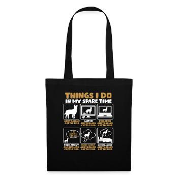 Australian Cattle Dog - Tote Bag - black - Front