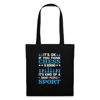 Funny Chess Game Saying Smart People Sport - Tote Bag - black - Front