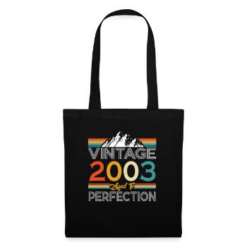 Born 2003 20 years birthday - Tote Bag - black - Front