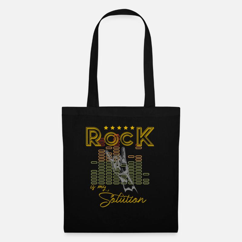 Rock is my Solution! - Tote Bag - black