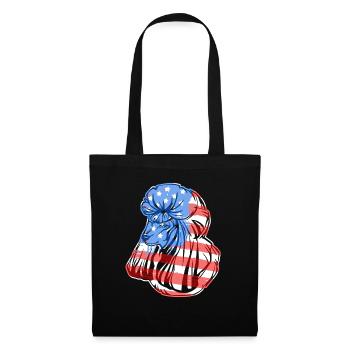 Poodle Poodle Flag - Tote Bag - black - Front