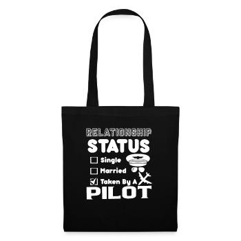 Pilot Pilot Relationship Status - Tote Bag - black - Front
