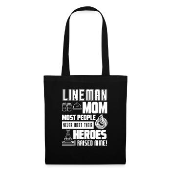 Lineman Lineman Mom - Tote Bag - black - Front