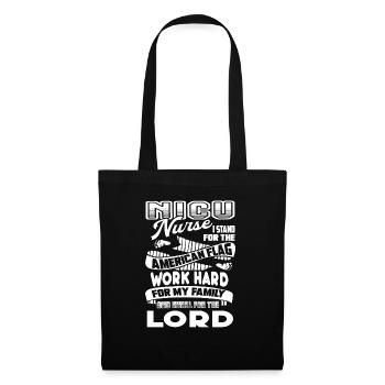 Nicu Nurse Nicu Nurse Stand For American Flag - Tote Bag - black - Front