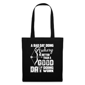 Archery A Bad day Doing Archery - Tote Bag - black - Front