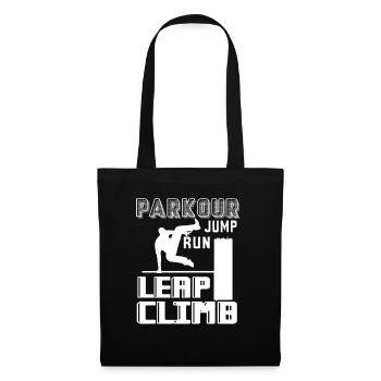 Parkour Parkour Jump Run Leap Climb - Tote Bag - black - Front