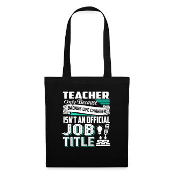 Teacher Teacher Job Title - Tote Bag - black - Front