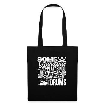 Drummer Drummer Real Grandpas Play Drums - Tote Bag - black - Front