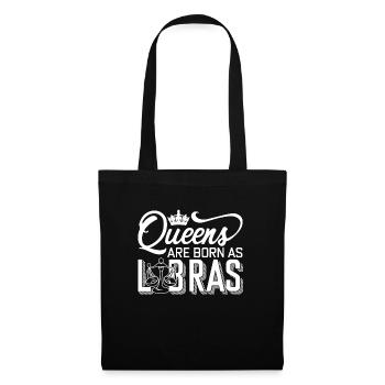 Libra Queens Are Born As Libras - Tote Bag - black - Front