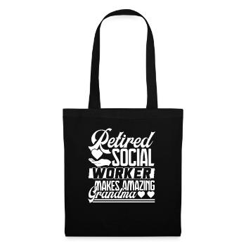 Social Worker Retired Social Worker - Tote Bag - black - Front