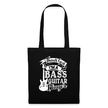 Bass Guitar Thank God I Am A Bass Guitar Player - Tote Bag - black - Front