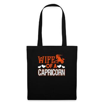 Capricorn Wife Of A Capricorn Sign of Zodiac - Tote Bag - black - Front
