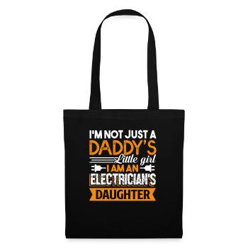 Electrician I Am An Electrician's Daughter - Tote Bag - black - Front