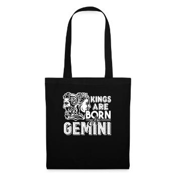 Gemini Kings Are Born As Gemini - Tote Bag - black - Front