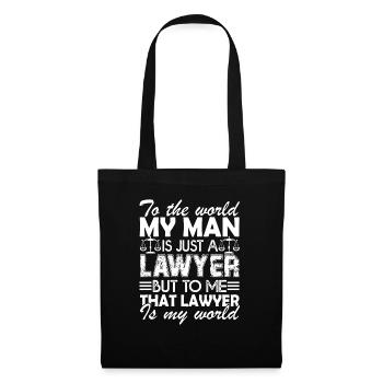 Lawyer Lawyer Is My World - Tote Bag - black - Front