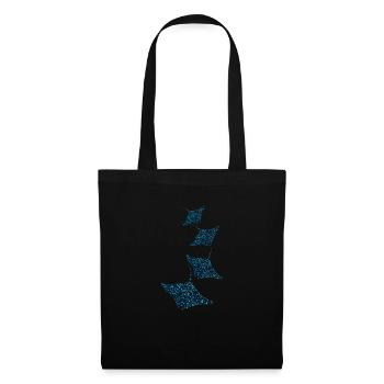 Raies manta - Sac en tissu - noir - Devant