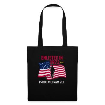 Vétéran du Vietnam - Sac en tissu - noir - Devant