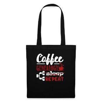 Genealogy Coffee Genealogy Repeat - Tote Bag - black - Front