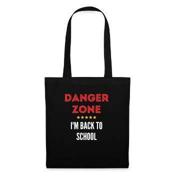 Danger Zone I'm Back to School - Sac en tissu - noir - Devant