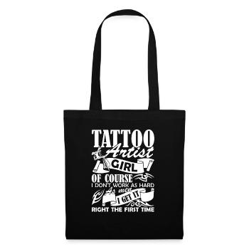 Tattoo Artist Tattoo Artist Girl - Tote Bag - black - Front