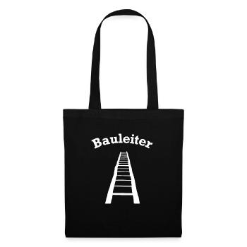 lustiges Bauleiter Baustellen Design - Stoffbeutel - Schwarz - Vorne