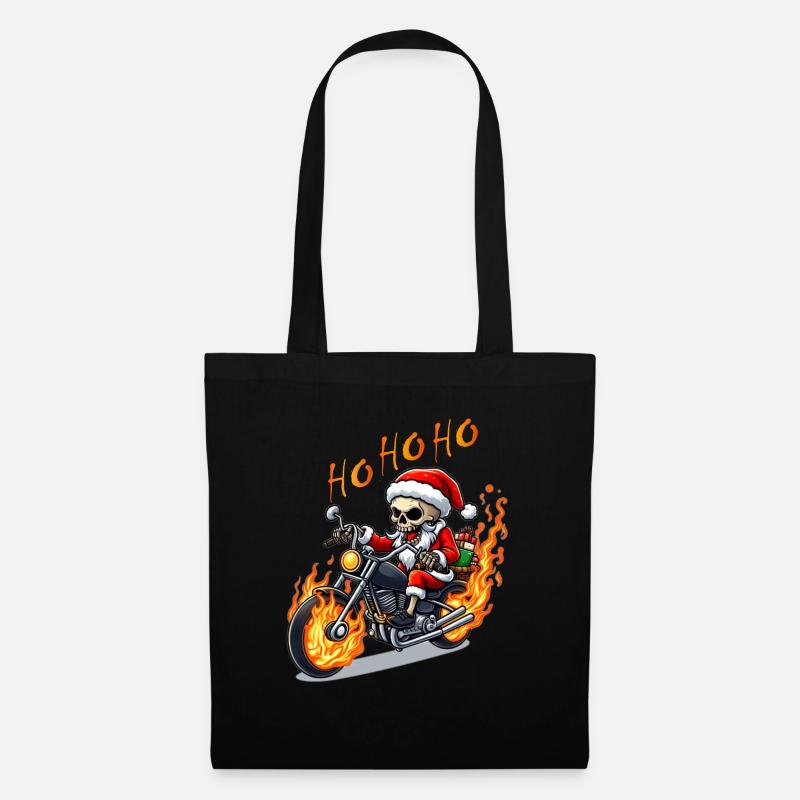 Evil Skeleton Santa - Stoffbeutel - Schwarz