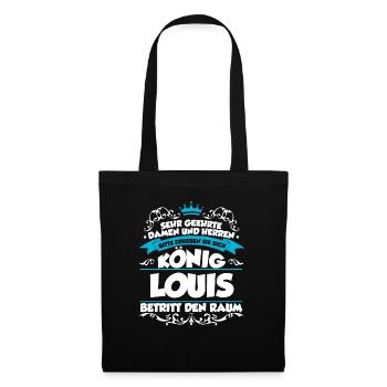 Louis Name Design - Stoffbeutel - Schwarz - Vorne