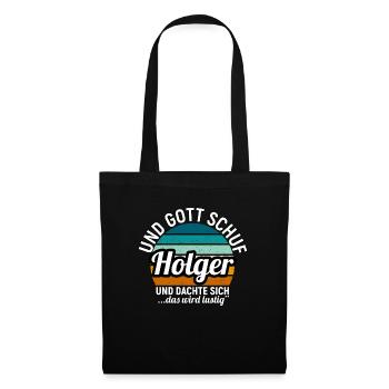 Holger - Stoffbeutel - Schwarz - Vorne
