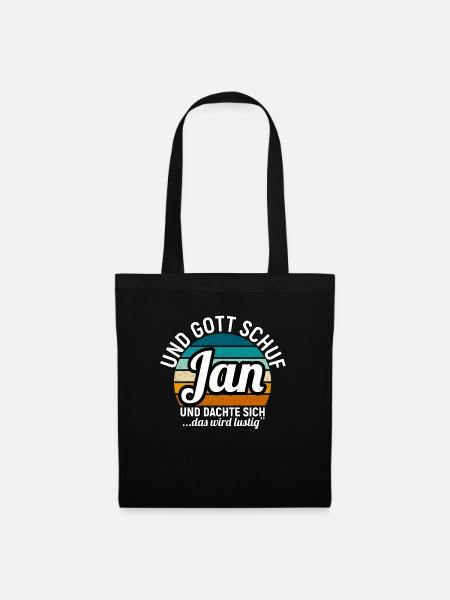 Jan - Stoffbeutel - Schwarz