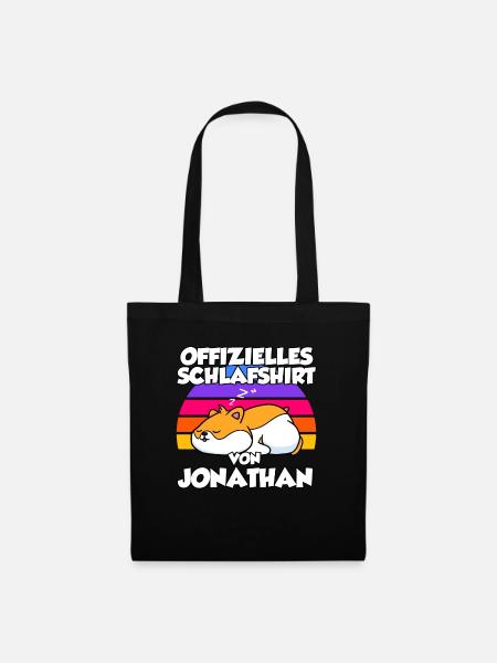 Offizielles Schlafshirt Von Jonathan - Stoffbeutel - Schwarz