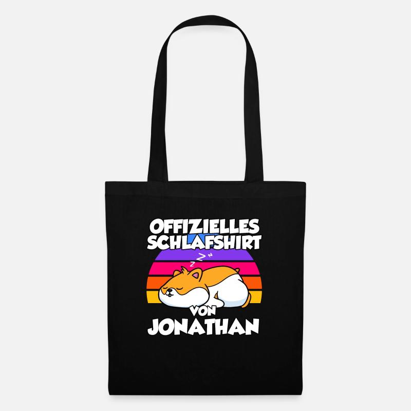 Offizielles Schlafshirt Von Jonathan - Stoffbeutel - Schwarz