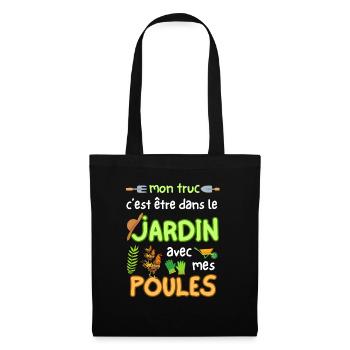 My Garden and My Chickens Gift from the Amate Gardener - Tote Bag - black - Front