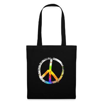 peace sign speckled 03 - Tote Bag - black - Front