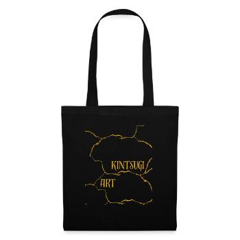 Kintsugi Art Pottery Cracks and Failures - Tote Bag - black - Front