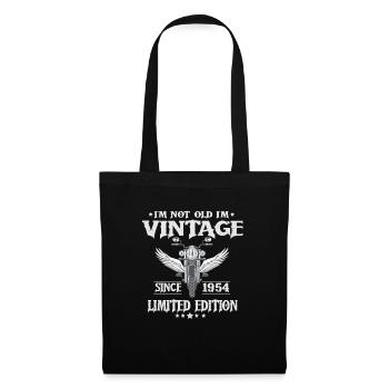 1954 Vintage Birthday Vintage Retro Motorcycle - Tote Bag - black - Front