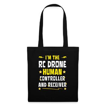 Je suis le contrôleur humain du drone RC - Sac en tissu - noir - Devant