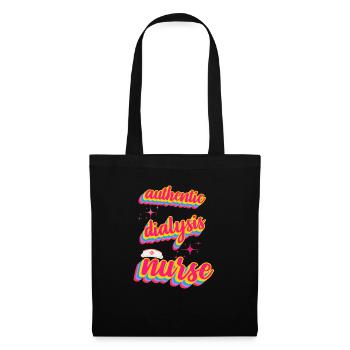 Authentic Dialysis Nurse Retro Style - Tote Bag - black - Front