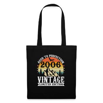 2006 Vintage Anniversaire Cadeau Rétro - Sac en tissu - noir - Devant