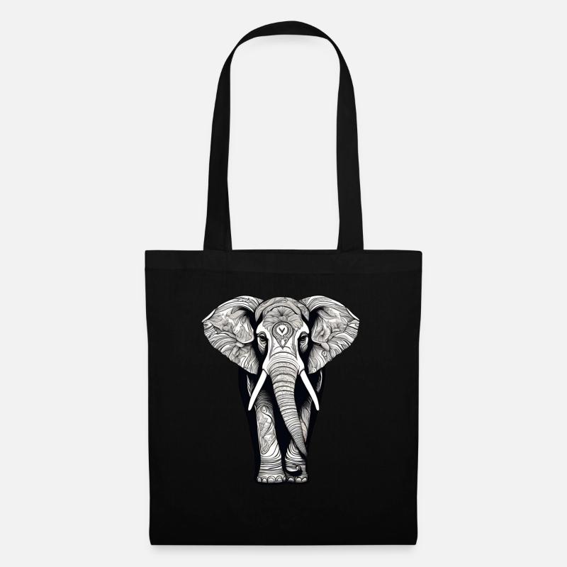 Elephant - Tote Bag - black