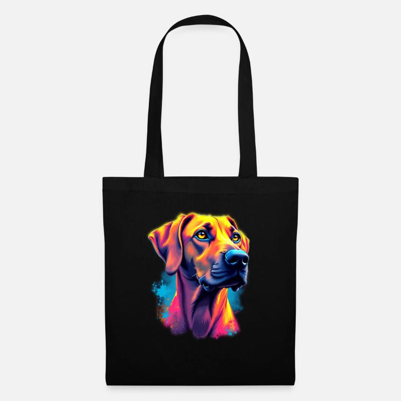 Rhodesian Ridgeback Hund Hundeliebhaber Geschenk - Stoffbeutel - Schwarz
