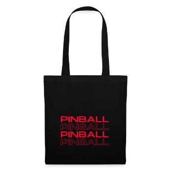 PINBALL PINBALL FLIPPER FLIPPER Chemise design rouge - Sac en tissu - noir - Devant