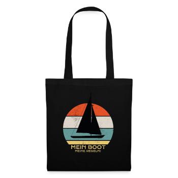 mon bateau mes règles - Sac en tissu - noir - Devant