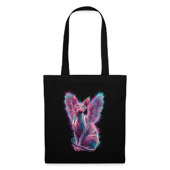 Chat Sphynx pour les amoureux des chats - Sac en tissu - noir - Devant