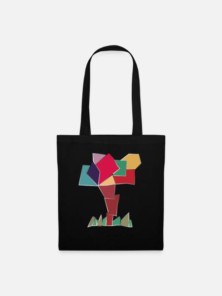 Happy tree - Tote Bag - black