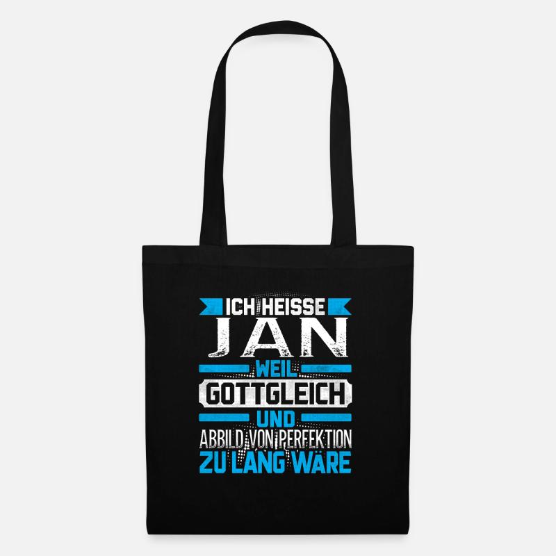 JAN - Gottgleich - Stoffbeutel - Schwarz