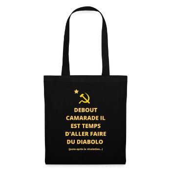 Cadeau humour diabolo cirque passion drôle - Sac en tissu - noir - Devant