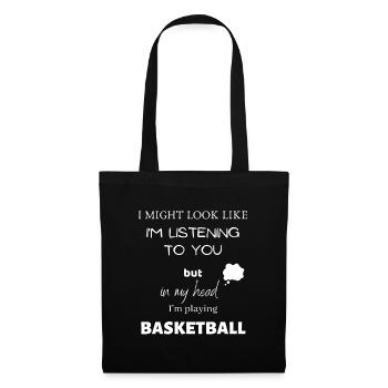 Gift basketball basketball funny sport passion - Tote Bag - black - Front