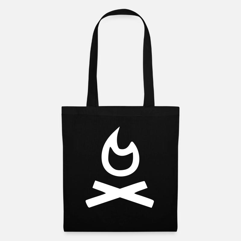 feu de camp - Sac en tissu - noir
