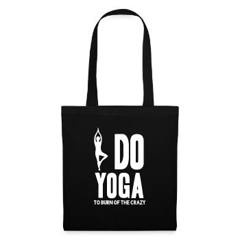 Funny Yoga - Chemise - Sac en tissu - noir - Devant