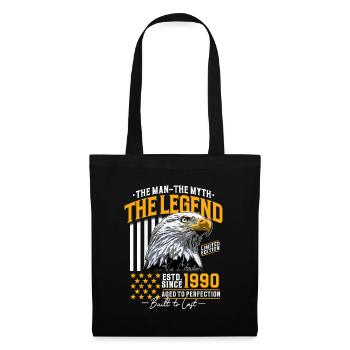 Millésime 1990 Homme Mythe Légende Anniversaire - Sac en tissu - noir - Devant